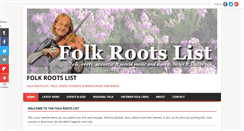 Desktop Screenshot of folkrootslist.co.uk